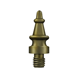 Deltana Architectural Hardware Specialty Solid Brass Hinges & Finials Steeple Tip each - cabinetknobsonline