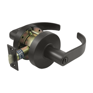 Deltana Architectural Hardware Commercial Locks: Pro Series Comm. Privacy Standard GR2, Curved w- Cylinder each - cabinetknobsonline