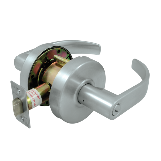 Deltana Architectural Hardware Commercial Locks: Pro Series Comm. Privacy Standard GR2, Curved w- Cylinder each - cabinetknobsonline