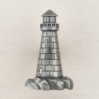 Acorn Manufacturing Cabinet Hardware 1-7-8" Lighthouse Cabinet Knob - Antique Pewter - cabinetknobsonline