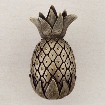 Acorn Manufacturing Cabinet Hardware 2" Pineapple Cabinet Knob - Antique Brass - cabinetknobsonline