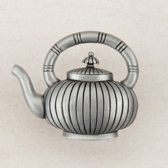 Acorn Manufacturing Cabinet Hardware 1-1-2" Teapot Cabinet Knob - Antique Pewter - cabinetknobsonline