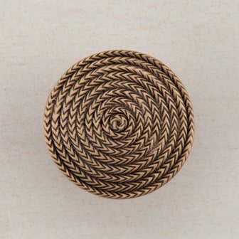 Acorn Manufacturing Cabinet Hardware 1-1-2" Rope Circle Cabinet Knob - Museum Gold - cabinetknobsonline