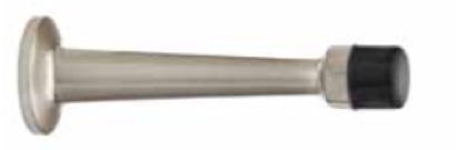 Deco & Deco Decorative Hardware SOLID BRASS 4" ARROW DOOR STOP Brushed Nickel - cabinetknobsonline