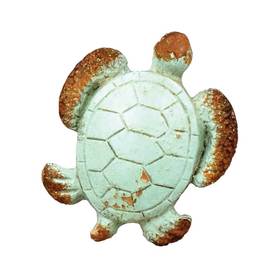 Charleston Knob Company  VERDIGRIS TURTLE CABINET KNOB 1.75" - cabinetknobsonline