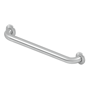 Deltana Architectural Hardware Bathroom Accessories 18" Grab Bar, S-S Conc. Scr each - cabinetknobsonline