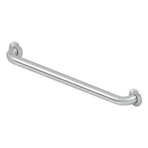 Deltana Architectural Hardware Bathroom Accessories 24" Grab Bar, S-S Conc. Scr each - cabinetknobsonline