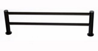 Top Knobs Bathroom Hardware Hopewell 18" Double Towel Rod Oil Rubbed Bronze - cabinetknobsonline