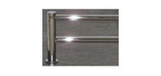 Top Knobs Bathroom Hardware Hopewell 18" Double Towel Rod Polished Chrome - cabinetknobsonline