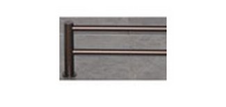 Top Knobs Bathroom Hardware Hopewell 24" Double Towel Rod Oil Rubbed Bronze - cabinetknobsonline