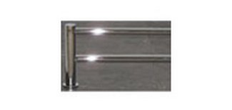 Top Knobs Bathroom Hardware Hopewell 24" Double Towel Rod Polished Chrome - cabinetknobsonline