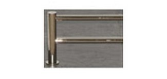 Top Knobs Bathroom Hardware Hopewell 24" Double Towel Rod Polished Nickel - cabinetknobsonline