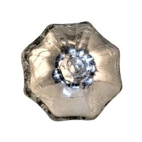 Charleston Knob Company Silver Crackled Glass Parasol Cabinet Knob - cabinetknobsonline