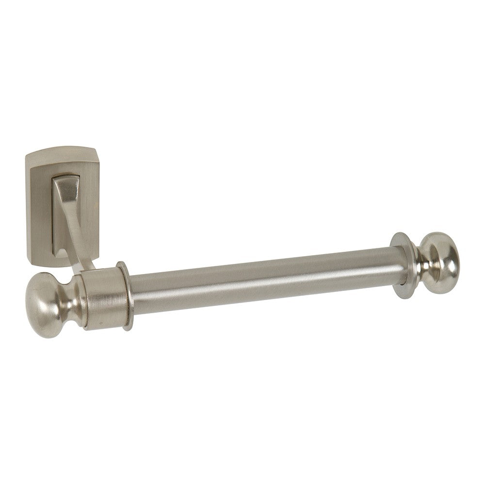 ATLAS HOMEWARES CABINET HARDWARE LEGACY TOILET PAPER HOLDER BRUSHED NICKEL - cabinetknobsonline