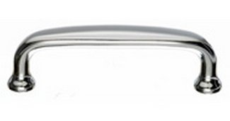 Top Knobs Cabinet Hardware Asbury Collection Charlotte Pull 3" (c-c) - Polished Nickel - cabinetknobsonline