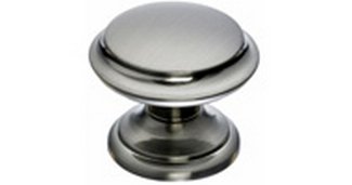 Top Knobs Cabinet Hardware Asbury Collection Flat Top Knob 1 3-8" - Brushed Satin Nickel - cabinetknobsonline