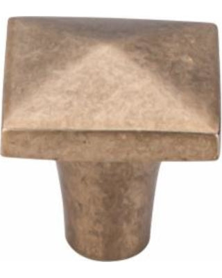Top Knobs Cabinet Hardware Aspen Collection Square Knob 1 1-4" - Light Bronze - cabinetknobsonline