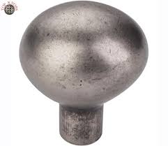 Top Knobs Cabinet Hardware Aspen Collection Large Egg Knob 1 7-16" - Silicon Bronze Light - cabinetknobsonline