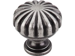Top Knobs Cabinet Hardware Tuscany Collection Melon Knob 1 1-4" - Pewter Antique - cabinetknobsonline