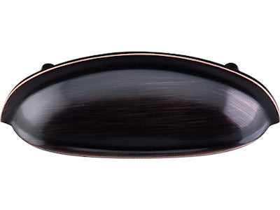 Top Knobs Cabinet Hardware Somerset Collection Cup Pull 3" (c-c) - Tuscan Bronze - cabinetknobsonline