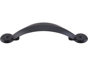 Top Knobs Cabinet Hardware Dakota Collection Angle Pull 3" (c-c) - Flat Black - cabinetknobsonline