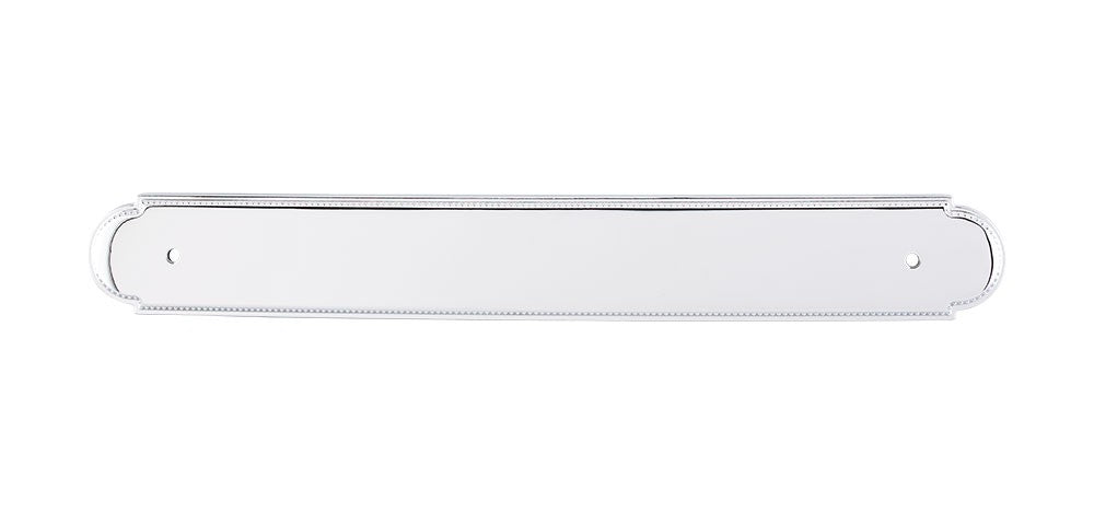 Top Knobs Cabinet Hardware Appliance Pull Beaded Back Plate 12" (c-c) - Polished Chrome - cabinetknobsonline
