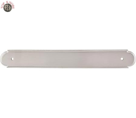 Top Knobs Cabinet Hardware Appliance Pull Beaded Back Plate 12" (c-c) - Brushed Satin Nickel - cabinetknobsonline