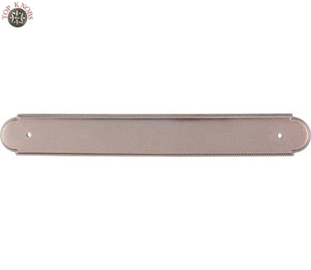 Top Knobs Cabinet Hardware Appliance Pull Beaded Back Plate 12" (c-c) -Antique Copper - cabinetknobsonline