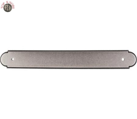 Top Knobs Cabinet Hardware Appliance Pull Beaded Back Plate 12" (c-c) - Pewter Antique - cabinetknobsonline