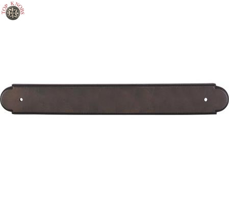 Top Knobs Cabinet Hardware Appliance Pull Beaded Back Plate 12" (c-c) - Patina Rouge - cabinetknobsonline