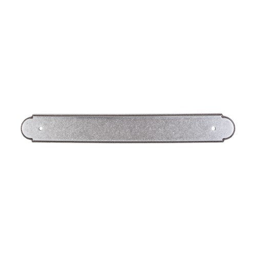 Top Knobs Cabinet Hardware Appliance Pull Beaded Back Plate 12" (c-c) - Pewter - cabinetknobsonline