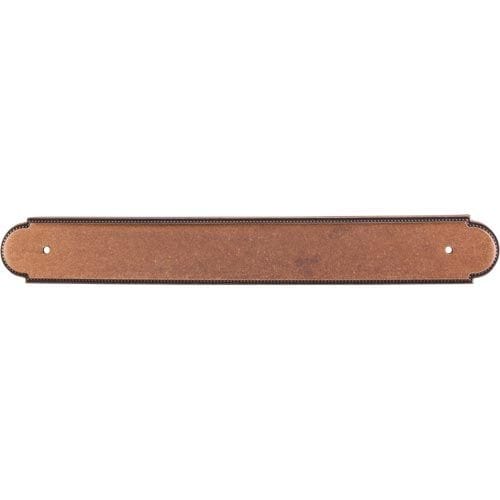 Top Knobs Cabinet Hardware Appliance Pull Beaded Back Plate 12" (c-c) - Old English Copper - cabinetknobsonline