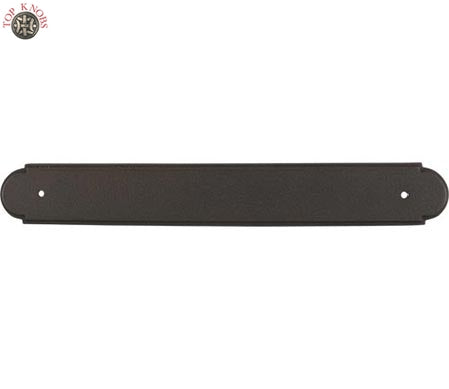 Top Knobs Cabinet Hardware Appliance Pull Plain Back Plate 12" (c-c) - Rust - cabinetknobsonline