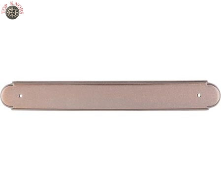 Top Knobs Cabinet Hardware Appliance Pull Plain Back Plate 12" (c-c) - Antique Copper - cabinetknobsonline