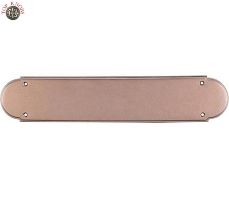 Top Knobs Cabinet Hardware Appliance Pull Plain Push Plate - Antique Copper - cabinetknobsonline