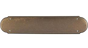Top Knobs Cabinet Hardware Appliance Pull Plain Push Plate - German Bronze - cabinetknobsonline