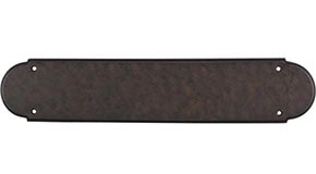 Top Knobs Cabinet Hardware Appliance Pull Plain Push Plate - Patina Rouge - cabinetknobsonline