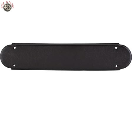 Top Knobs Cabinet Hardware Appliance Pull Plain Push Plate - Patina Black - cabinetknobsonline