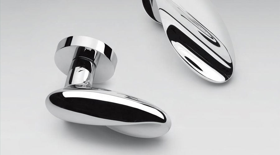 Colombo Design Door Lever MOON Handle BD15NA-Passage - cabinetknobsonline