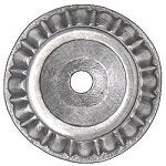 Notting Hill Cabinet Hardware Kensington Back Plate Antique Pewter 1-1-8" diameter - cabinetknobsonline