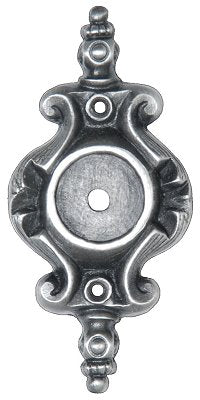 Notting Hill Cabinet Hardware Pembridge Back Plate Antique Pewter 1-5-16" x 2-3-4" - cabinetknobsonline