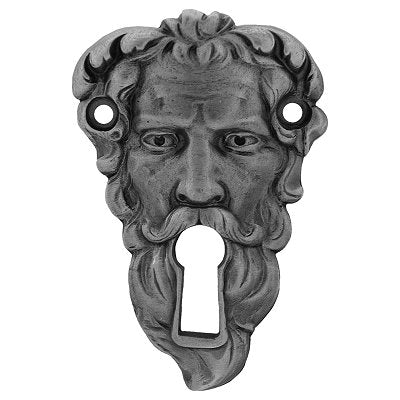 Notting Hill Cabinet Hardware Sentinel Antique Pewter 1-3-4" w x 2-1-2" h - Key Escutcheons - cabinetknobsonline