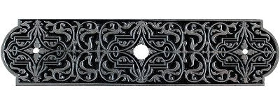Notting Hill Cabinet Hardware Renaissance Back Plate Brilliant Pewter 3-7-8" x 15-16" - cabinetknobsonline