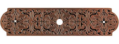 Notting Hill Cabinet Hardware Renaissance Etch Antique Copper 3-7-8" x 15-16" - cabinetknobsonline