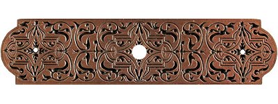 Notting Hill Cabinet Hardware Renaissance Etch Antique Copper 3-7-8" x 15-16" - cabinetknobsonline