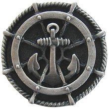 Notting Hill Cabinet Hardware Ship's Wheel Antique Pewter 1-5-16" diameter - cabinetknobsonline