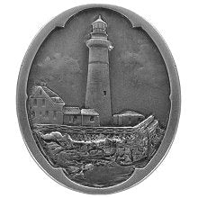 Notting Hill Cabinet Knob Guiding Lighthouse Antique Pewter 1-1-4" w x 1-1-2" h - cabinetknobsonline