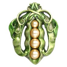 Notting Hill Cabinet Knob Pearly Peapod Pewter Hand Tinted 1-5-8" w x 2" h - cabinetknobsonline