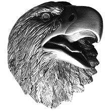 Notting Hill Cabinet Hardware Proud Eagle Antique Pewter 1-1-2" w x 1-5-8" h - cabinetknobsonline