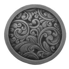 Notting Hill Cabinet Hardware Saddleworth Antique Pewter 1-3-8" diameter - cabinetknobsonline